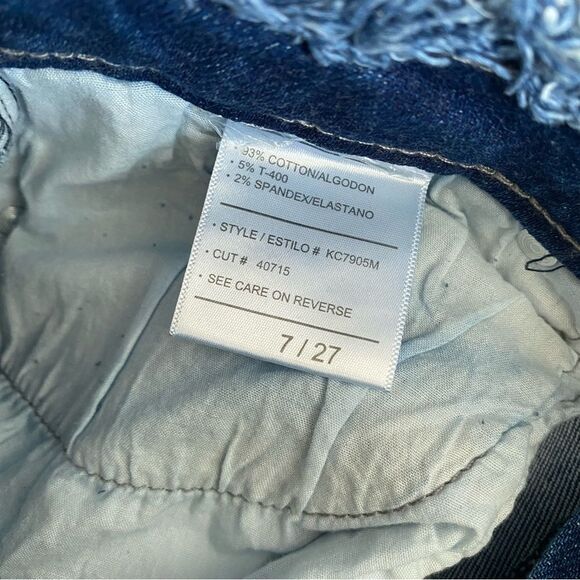 Kancan Veronica Mid Rise Frayed Waist Flare Jeans Button Fly Western Country - Picture 10 of 10